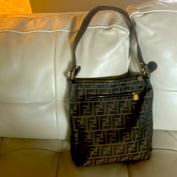 Fendi Handbags - Fendi handbag great condition ( vintage) leather Trim material exterior